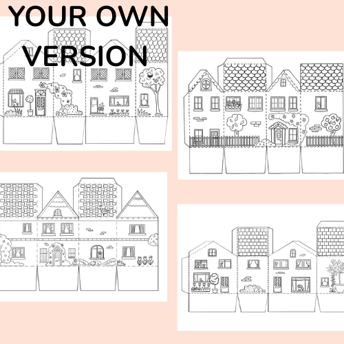 Printable Paper Houses - theprintablecraft