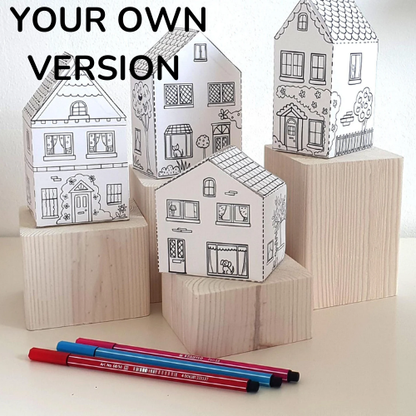 Printable Paper Houses - theprintablecraft
