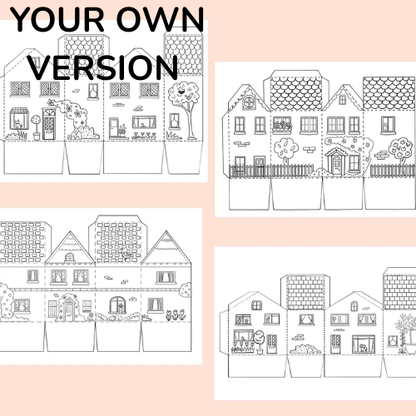 Printable Paper Houses - theprintablecraft