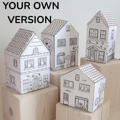 Printable Paper Houses - theprintablecraft