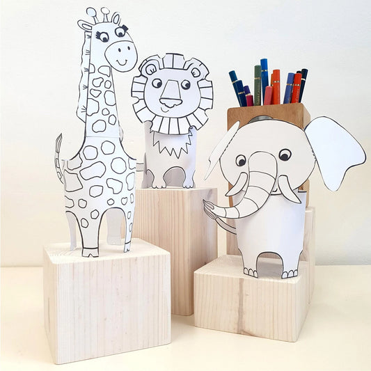 Safari Animal Paper - theprintablecraft